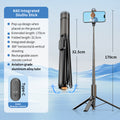K60 All-in-One Multifunctional Selfie Stick, Auto Open Tripod, Portable Lightweight Extendable Phone Selfie Stick for Shooting Vlog