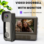 New X6 Smart Video Doorbell with 4.3" Display, Wireless Two-Way Intercom, Infrared HD Night Vision for Home Use
