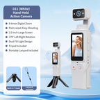 D11 Handheld Action Camera, 2 Inch Pocket HD Video Recorder for Outdoor Sports, Vlogging & Travel Shooting