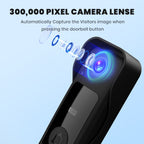 New X6 Smart Video Doorbell with 4.3" Display, Wireless Two-Way Intercom, Infrared HD Night Vision for Home Use