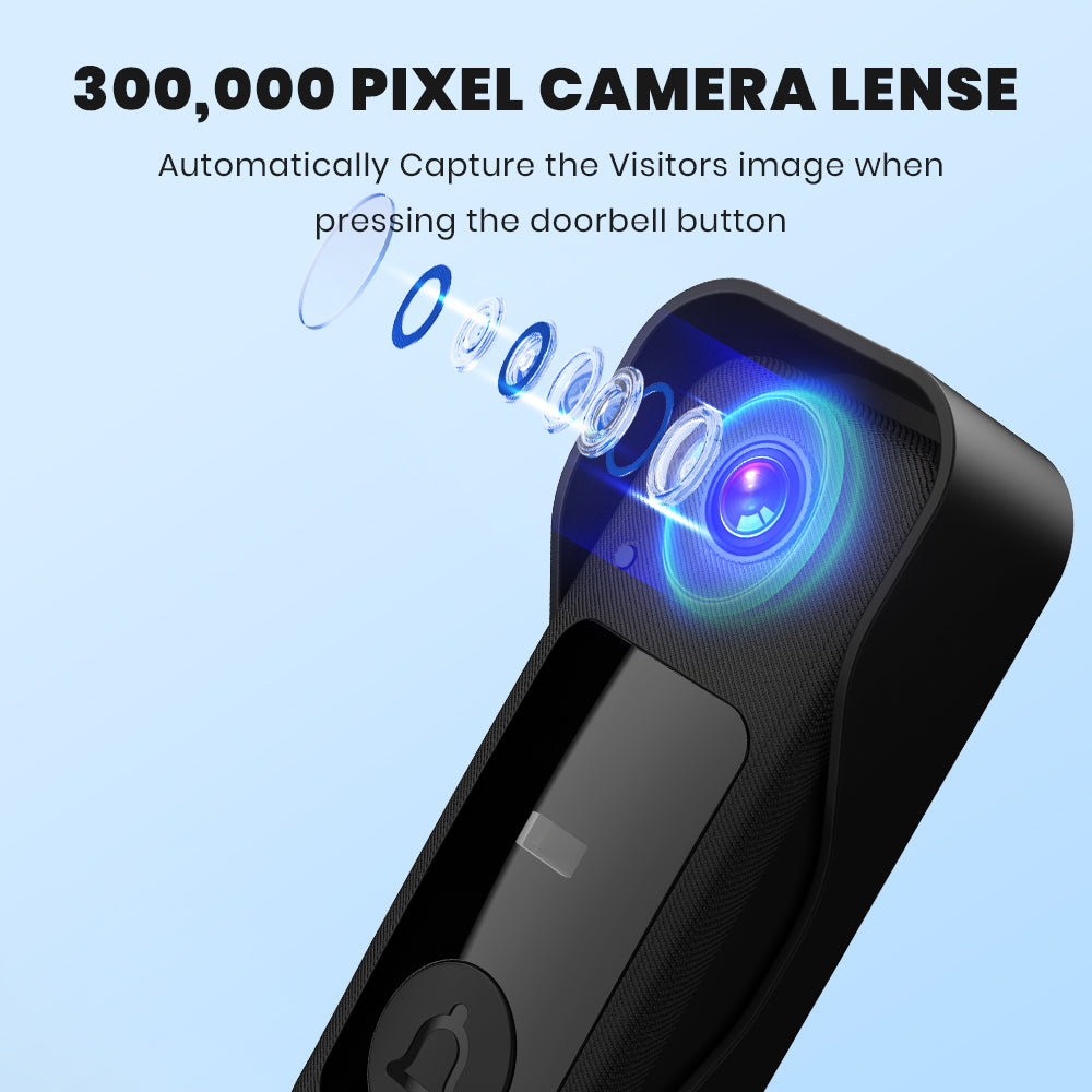 New X6 Smart Video Doorbell with 4.3" Display, Wireless Two-Way Intercom, Infrared HD Night Vision for Home Use