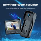 New X6 Smart Video Doorbell with 4.3" Display, Wireless Two-Way Intercom, Infrared HD Night Vision for Home Use